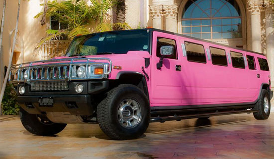 Pink hummer limo hire